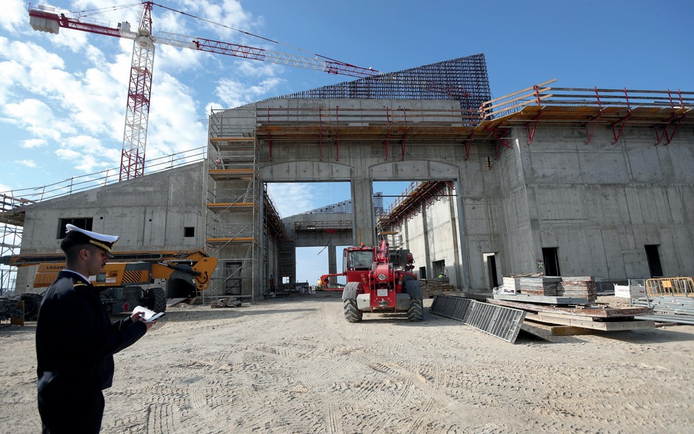 Obras en el puerto de Rota