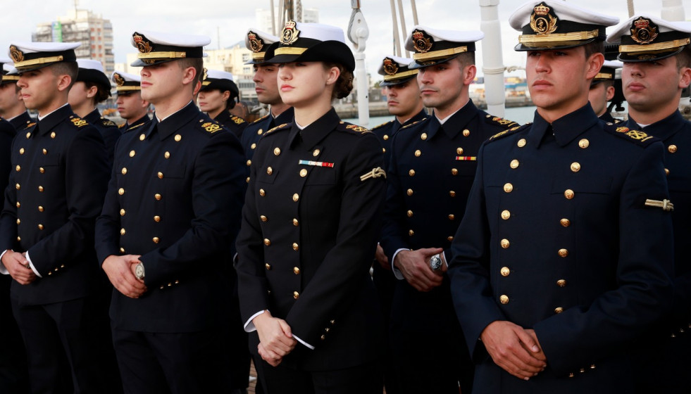 El embarque de la princesa Leonor a bordo del buque escuela Juan Sebastián de Elcano de la Armada