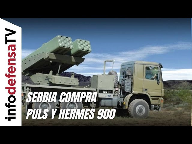 Serbia compra el sistema de artillería PULS y los drones Hermes 900