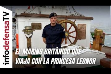 La Princesa Leonor y Joseph Bertelsen, viajan en el buque escuela Juan Sebastián de Elcano