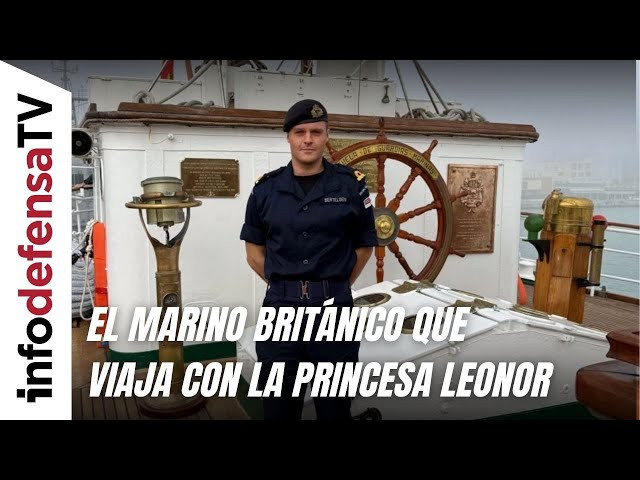 La Princesa Leonor y Joseph Bertelsen, viajan en el buque escuela Juan Sebastián de Elcano