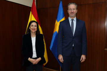 Reunión entre Robles y el embajador sueco