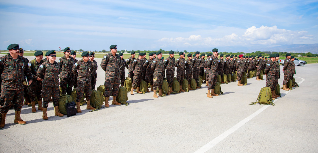 Militares guatemaltecos en Haití