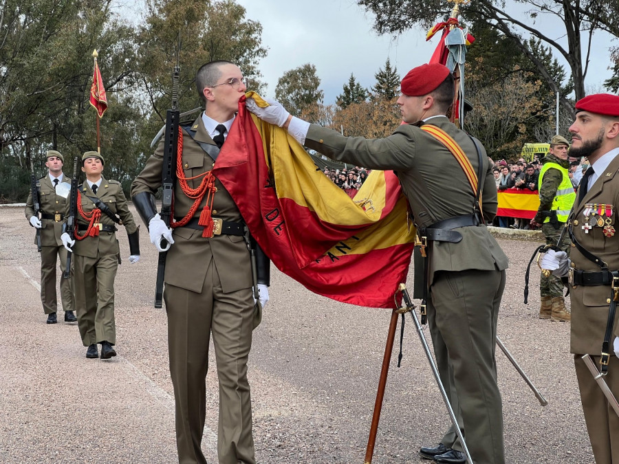 Alumnos del Centro de Formación durante la Jura de Bandera