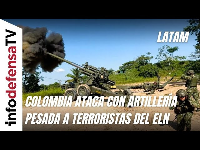 El Ejército colombiano ataca con artillería pesada a terroristas del ELN en el Catatumbo