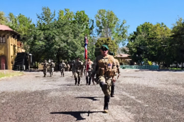 Cambio de mando en el Batallón de Infantería de Montaña N°18 Guardia Vieja Firma Destacamento de Montaña N°3 Yungay del Ejército de Chile