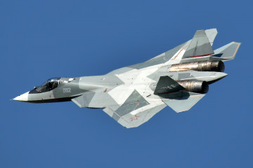 Avión de combate de quinta generación Su 57. Foto. Sukhoi Design Bureau