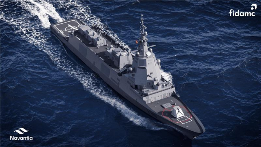 Renderizado Fragata F110 Navantia