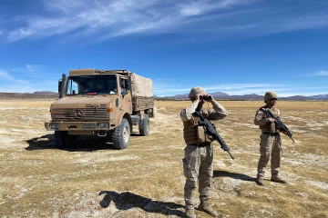 Personal del Ejército de Chile en labores de resguardo fronterizo Firma JAF Tarapacá