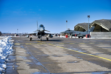 Cazas Eurofighter en Rumanía