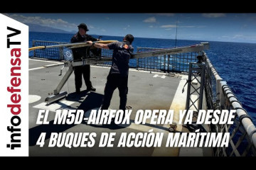 La Armada equipa los BAM Furor, Audaz, Relámpago y Meteoro con drones de vigilancia M5D-Airfox