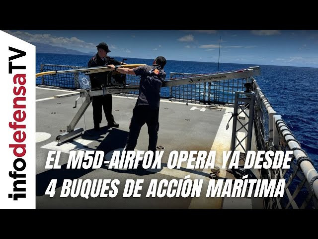 La Armada equipa los BAM Furor, Audaz, Relámpago y Meteoro con drones de vigilancia M5D-Airfox