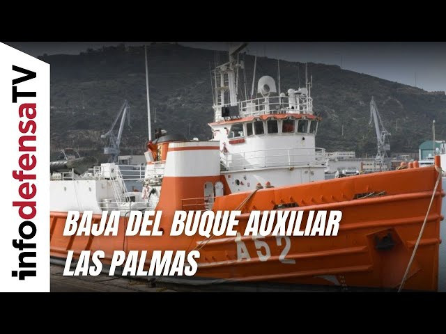 El buque auxiliar A-52 Las Palmas llega a su fin tras 43 años de servicio