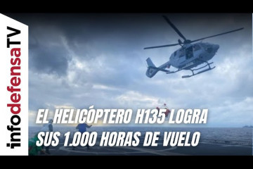 El helicóptero H135 de la Duodécima Escuadrilla de la Armada consigue sus 1.000 horas de vuelo