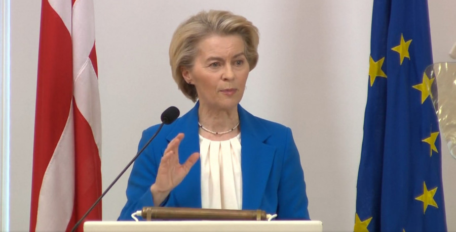 Ursula von der Leyen durante su anuncio de 2030 como fecha de la hoja de ruta del Rearme Europeo. Imagen. @vonderleyen en X