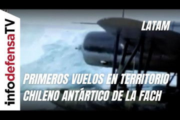 Primeros vuelos en el Territorio Chileno Antártico de la FACH