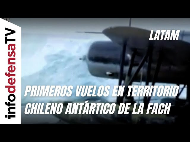 Primeros vuelos en el Territorio Chileno Antártico de la FACH